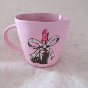 Pink Dior Mug With Lipstick Design New Fig & Fern